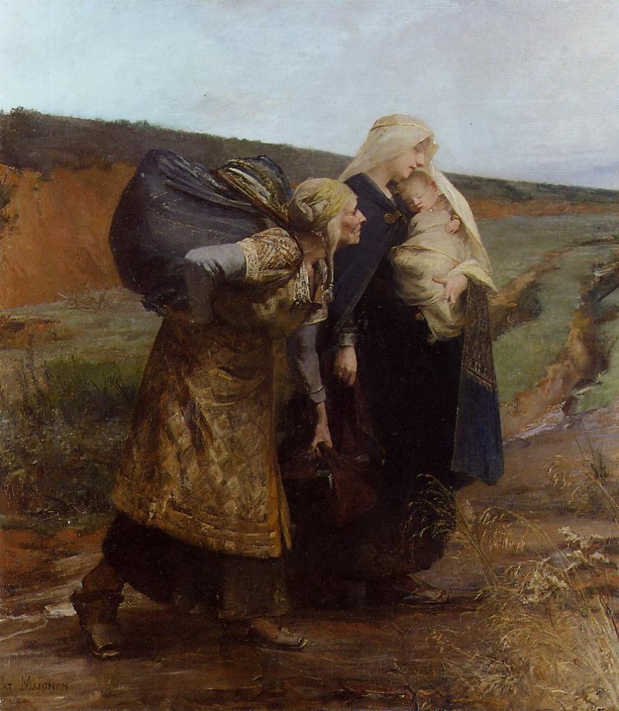 Albert Maignan (1845–1908), Audovère répudiée, date inconnue, huile sur toile, collection privée.