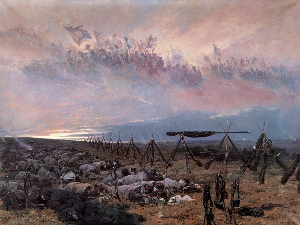 Édouard Detaille (1848–1912), Le Rêve, 1888, huile sur toile, musée d'Orsay.