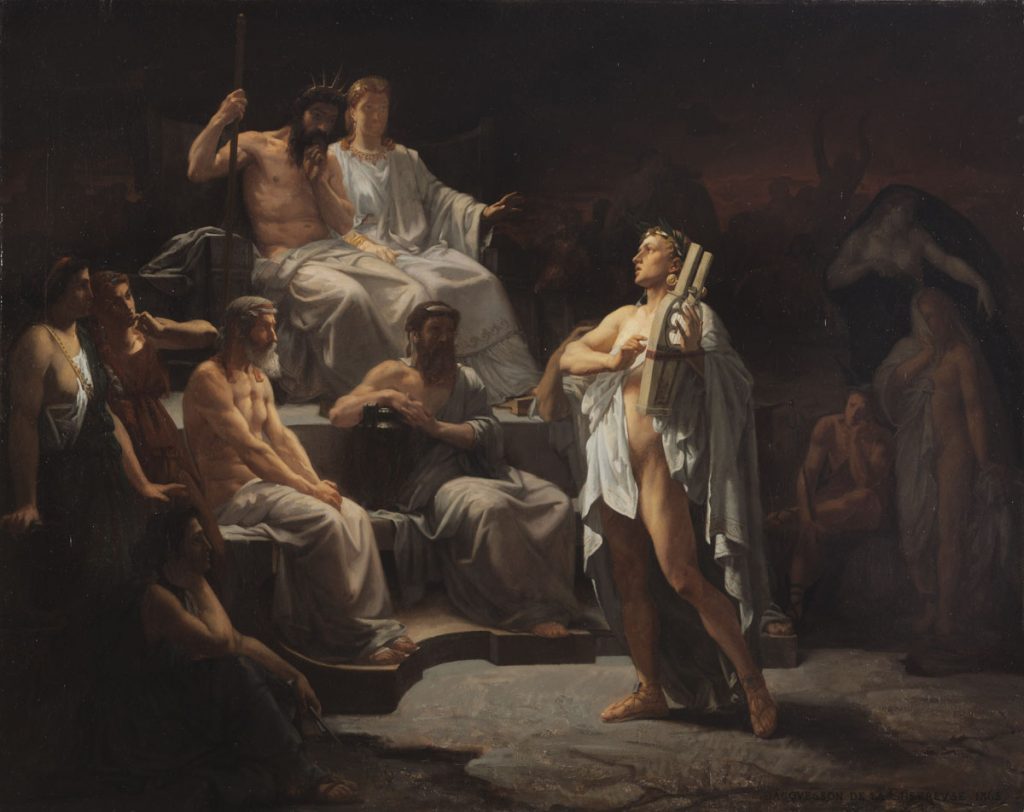 Louis-Marie-François Jacquesson de la Chevreuse (1839-1903), Orphée aux Enfers, 1865, huile sur toile, Musée des Augustins, Toulouse. 