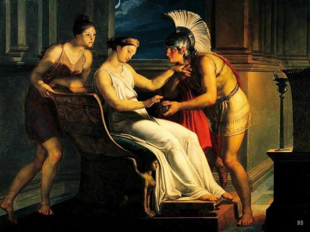 Pelagio Palagi (1775-1860), Ariane donnant le fil à Thésée1814, huile sur toile, MAMbo - Museo d'Arte Moderna di Bologna.